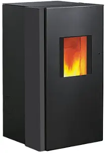 Preisknaller Viessmann Wodtke Pelletofen Frank water+ 8 kW, stahlschwarz 7327843